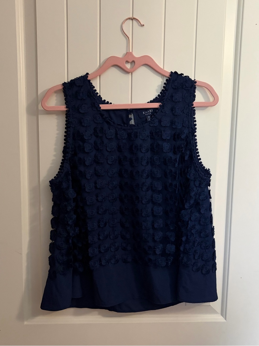 navy textured cami